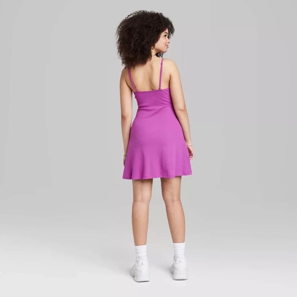 Wild Fable Mini Knit Skater Dress in Plum Purple - Picture 7 of 11